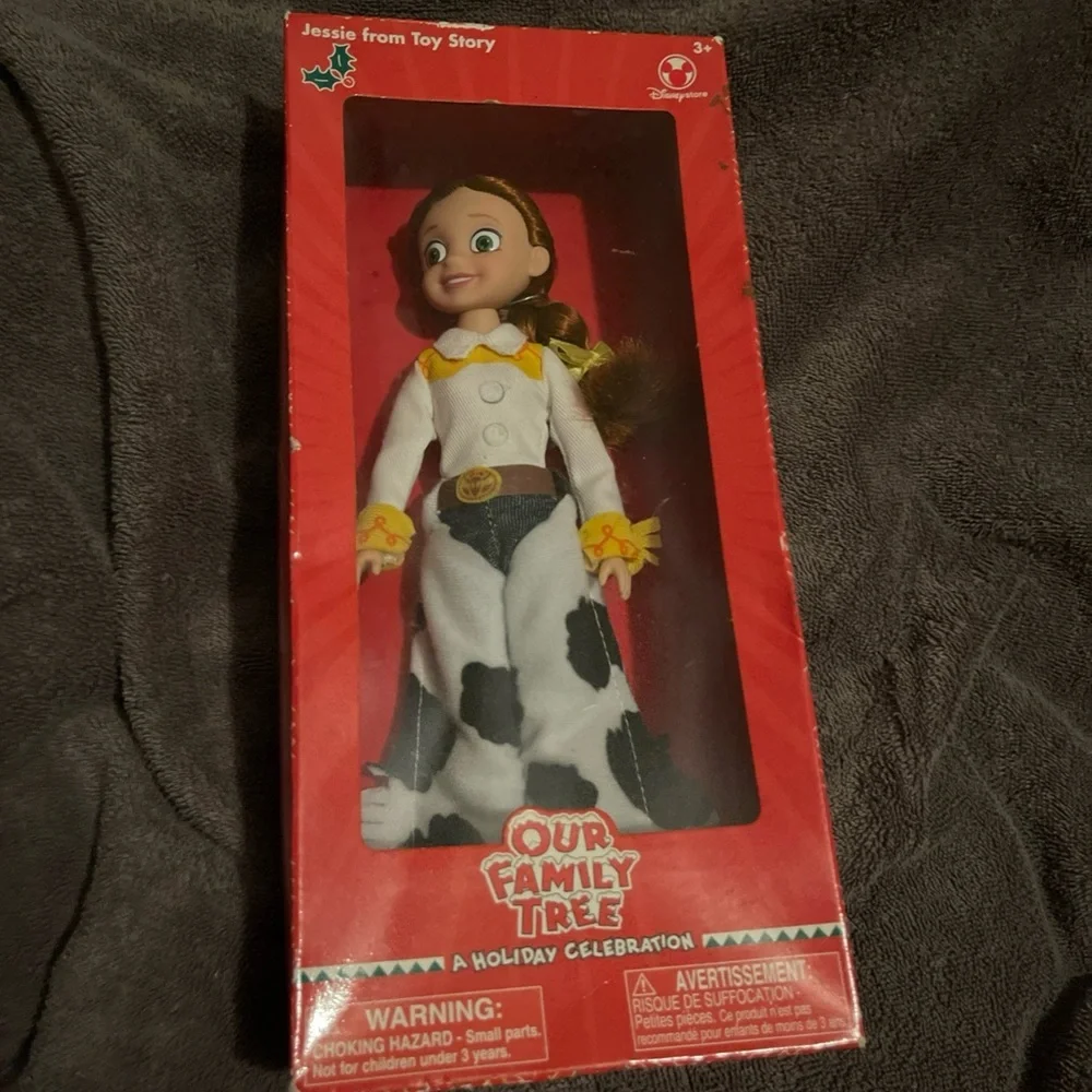 Disney Jessie Doll in White and Yellow Attire 10”Tall